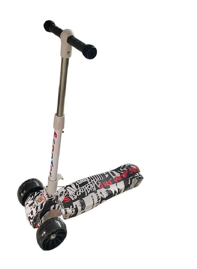 Kids 3 Levels of Hand Scooter with Light Wheels