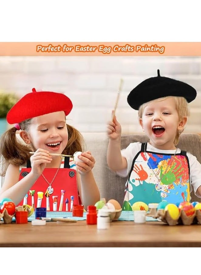 DMG TECH Kids Artist Costume Accessories Set Painter Dress-Up with Beret Hat,Water Proof Apron with Front Pocket for Toddler Painting Baking Artist,Washable Foldable Lightweight for Age 4-8 Years  - Image 5