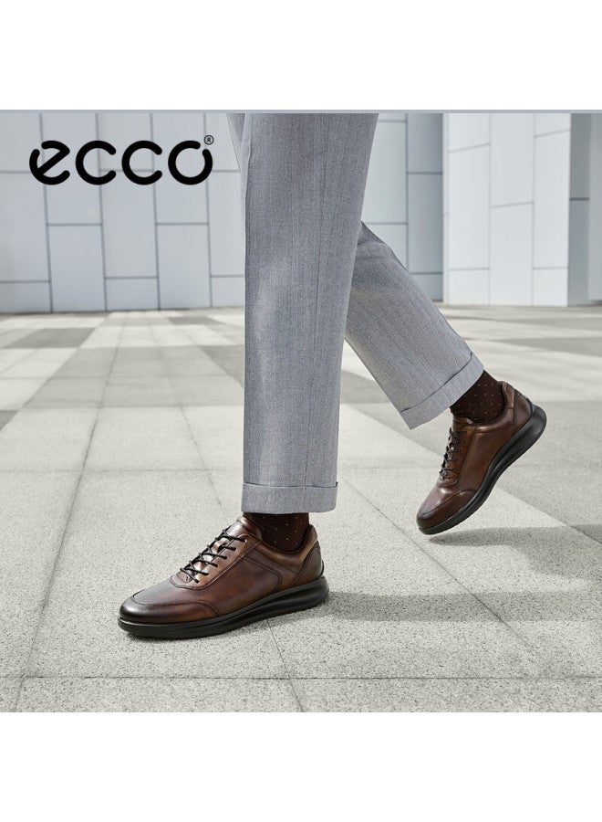 Ecco Formal Shoes, Height-increasing Cowhide Casual Leather Shoes For Men, Yashi Men's Shoe Series 207124, Cocoa Brown, Size 42 - Image 1