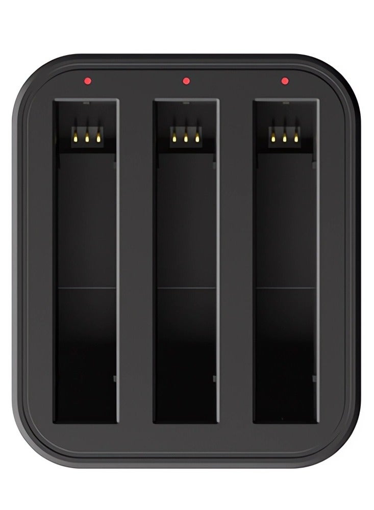 Captaintech 3-Channel Fast Battery Charger Hub for Insta360 One/X2/X3 Cameras, Includes USB Type-C Charging Cable and Accessories for Efficient Power Management.  - Image 2