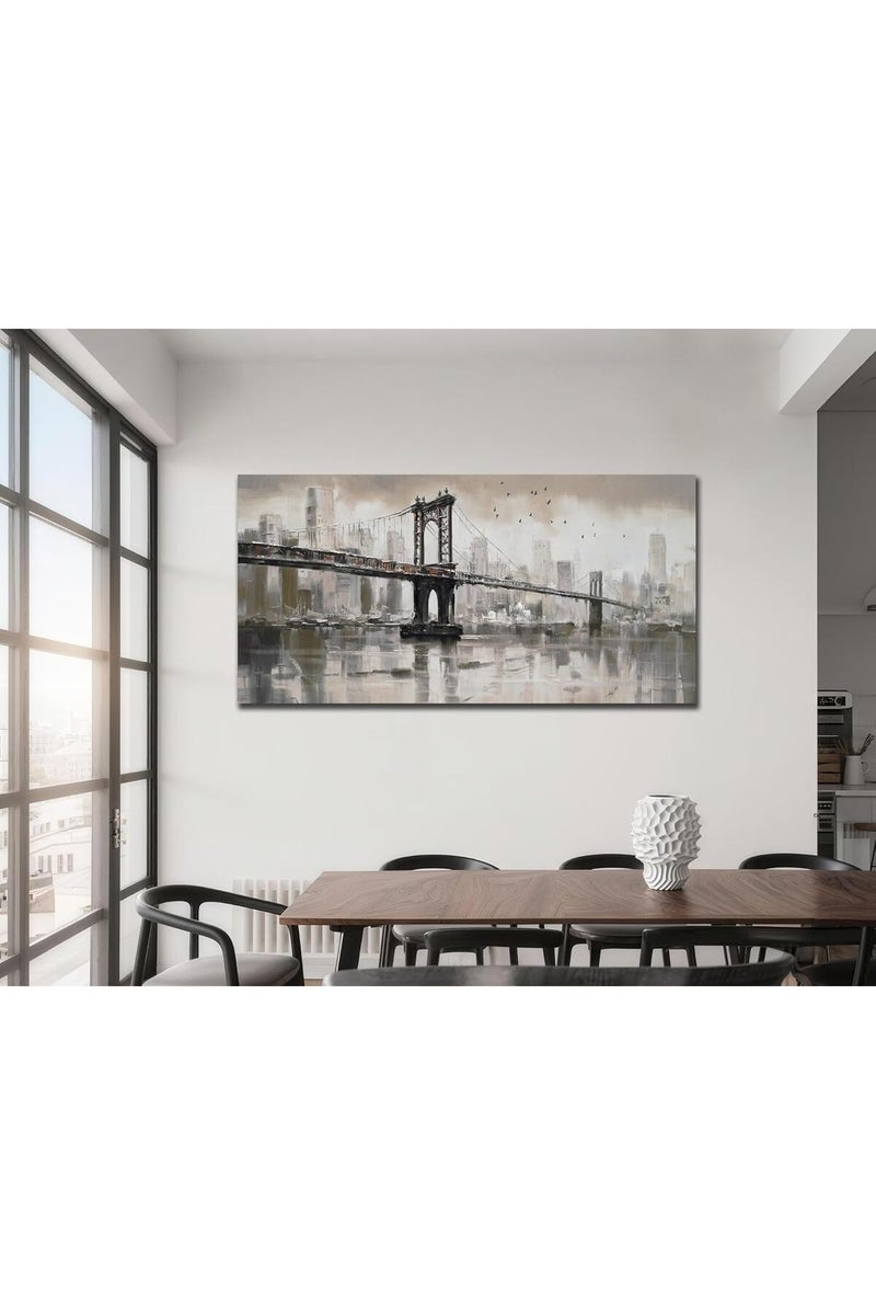 EMODA Vintage-Style Minimalist Canvas Artwork 60x120 cm – Personalized Wrap Framed Decor - Image 5