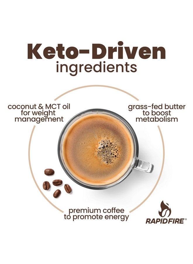 Rapid Fire Rapidfire Caramel Macchiato Ketogenic High Performance Keto Coffee Pods, Supports Energy & Metabolism, Weight Management, Single Serve K Cup, Brown, 16 Count  - Image 4