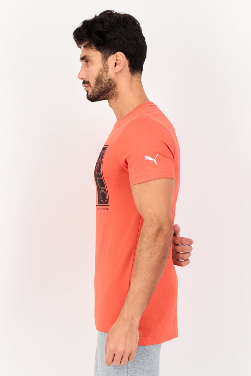 PUMA تي شيرت رياضي قصير الأكمام للرجال من بومة x One8، أحمر - Image 4