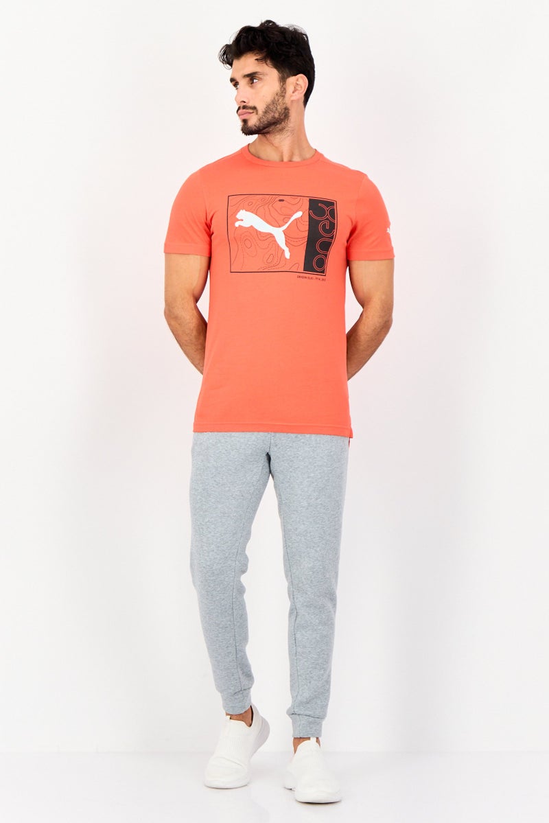 PUMA تي شيرت رياضي قصير الأكمام للرجال من بومة x One8، أحمر - Image 3