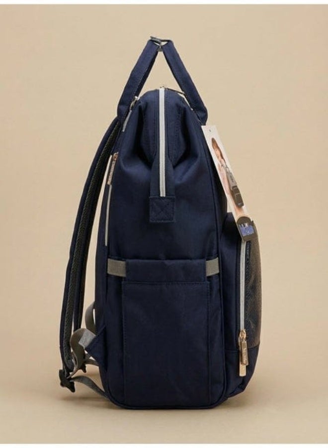 شنطة كيديلو الاحترافية للأمهات بملمس جلدي فاخر- شنطة ضهر سعة كبيرة بجيوب حرارية ومفرش غيار - شنطة بيبي للمشاوير والسفر - Image 3