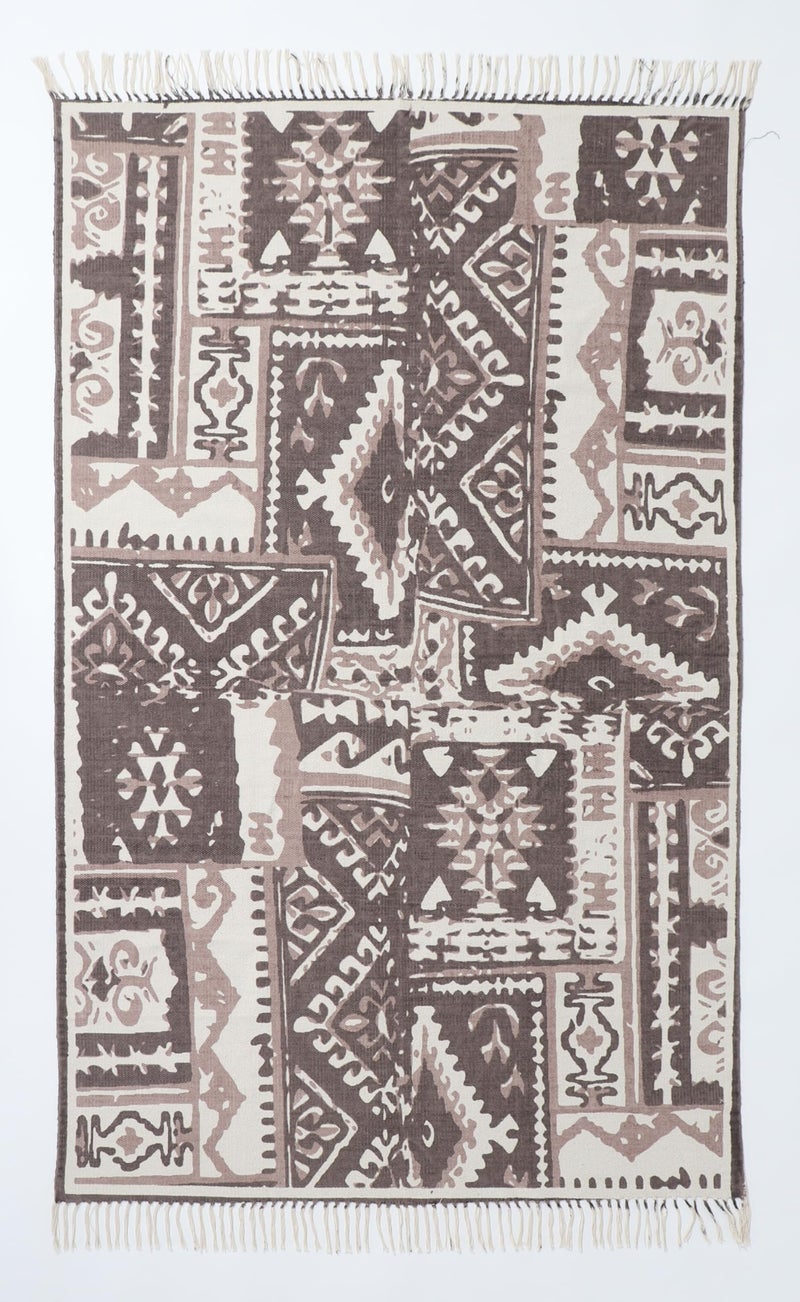 Villedomo Reversible 4X6 Feet Rugs In Satori Grey Stylish,Washable Area Rectangular Rugs With Anti-Skid Mat-Ideal For Living Room,Bedroom,And More! - Image 5