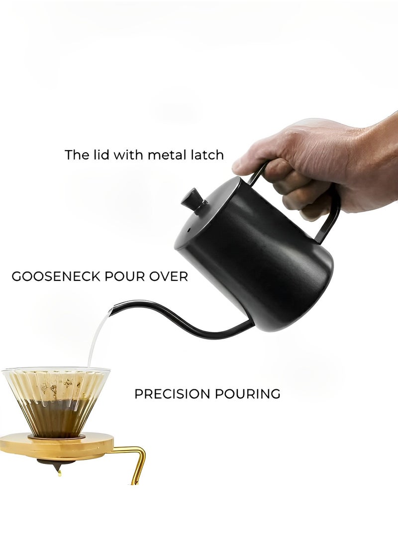 Perfin - V60 Coffee Drip Kit  - 12 Pieces Pour Over Espresso Kit ，With Tool Case ,  For Coffee Table, Kitchen, Camping - Image 1