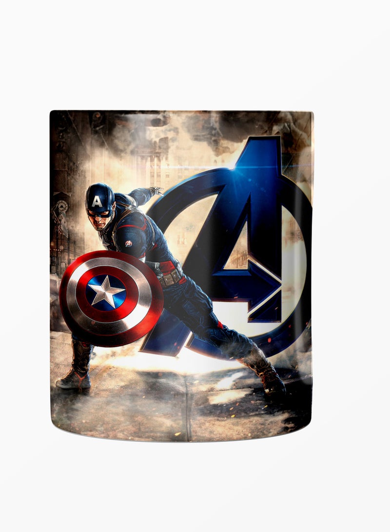 إم إي سي كوب قهوة أسود كابتن أمريكا من أفنجرز، 11 أونصة - Image 1