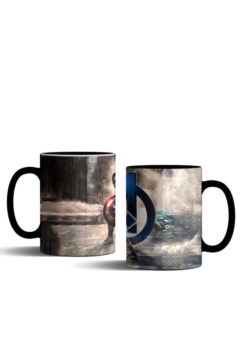 إم إي سي كوب قهوة أسود كابتن أمريكا من أفنجرز، 11 أونصة - Image 3