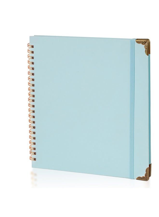Joyberg Scrapbook 80 Pages, Scrapbooking Supplies 8 x 8 In, Scrapbook Album Suitable for Album Memory Book Wedding, Anniversary Family, DIY Craft Projects (Blue) - Image 1
