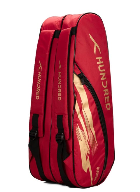 Cosmogear Badminton Kit-bag | Large,Polyester | Double Zipper | Bag with Front Zipper Pocket | Padded Back Straps | Easy-Carry Handle | Racquet Sports
