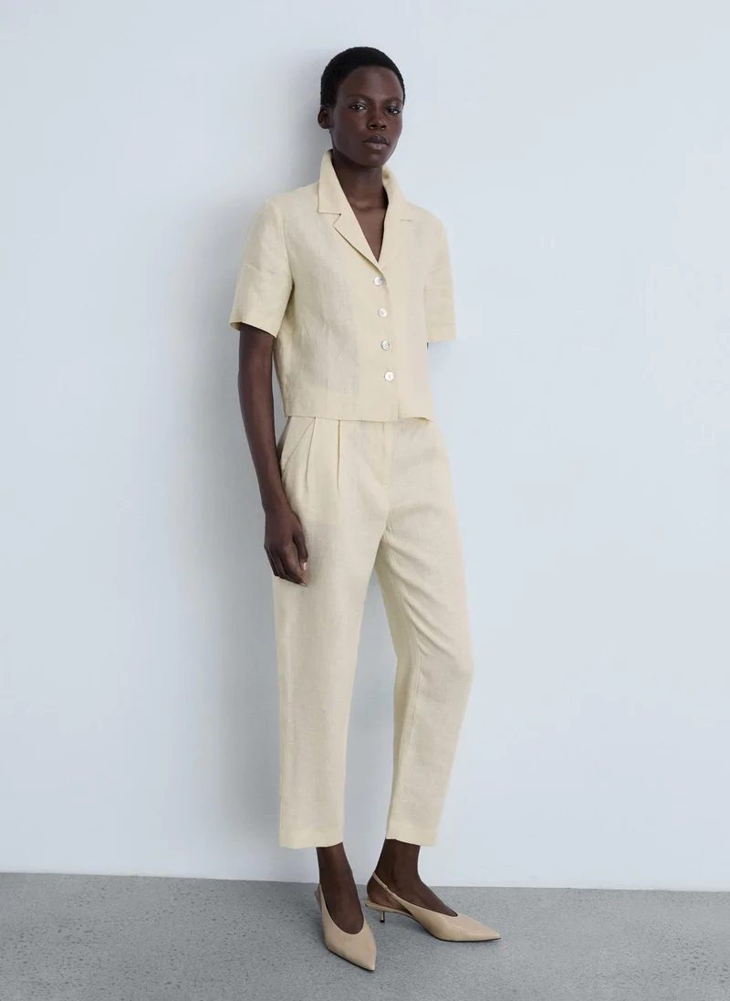 MANGO Casual Straight Fit Pant