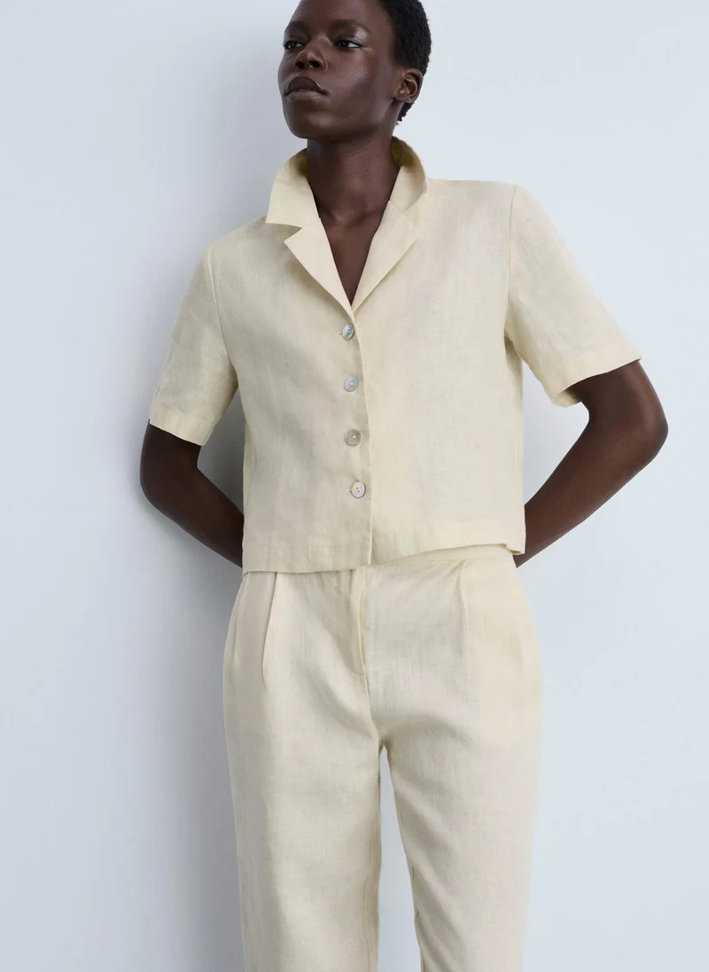 MANGO Casual Straight Fit Pant