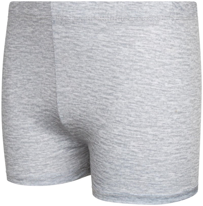 Rene Rofe Girls Athletic Shorts - 2 Pack Breathable Soft Stretch Girls Bike Shorts Four-Way Stretch Cheer Dance Sports Short, Size 6X, Grey/Black - Image 3