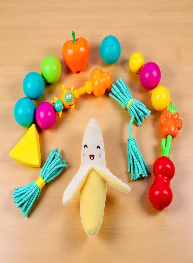 Tustao Yellow Banana Squeeze Squeaker Puppy Dog Toys, Plush Dog Chew Toys Dog Squeak Puppy,Dog Toys to Keep Them Busy - Image 5