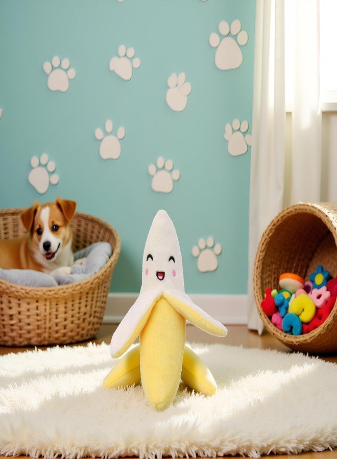 Tustao Yellow Banana Squeeze Squeaker Puppy Dog Toys, Plush Dog Chew Toys Dog Squeak Puppy,Dog Toys to Keep Them Busy - Image 2