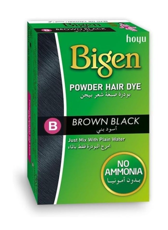 Bigen Hair Color Powder 6g B Brown Black