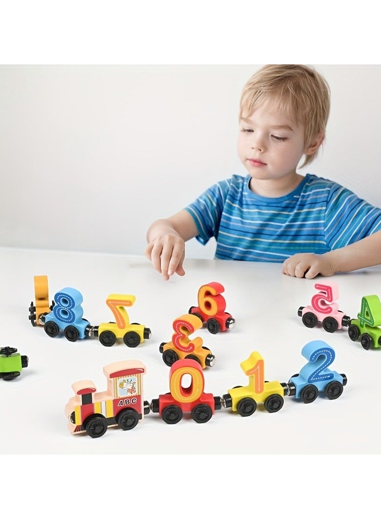 Magnetic Digital Train Children's Puzzle Magnetic Assembly Toys - Image 3