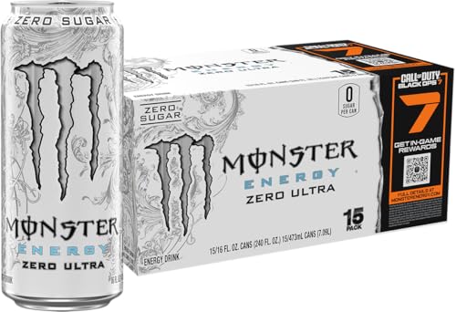 Monster Energy Zero Ultra, Sugar Free Energy Drink, 16 Ounce (Pack of 15) - Image 3