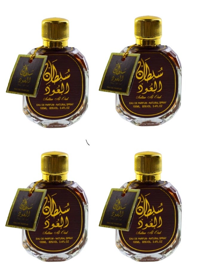 Sultan 4 Pieces Sultan Al Oud EDP 100 Ml  - Image 1