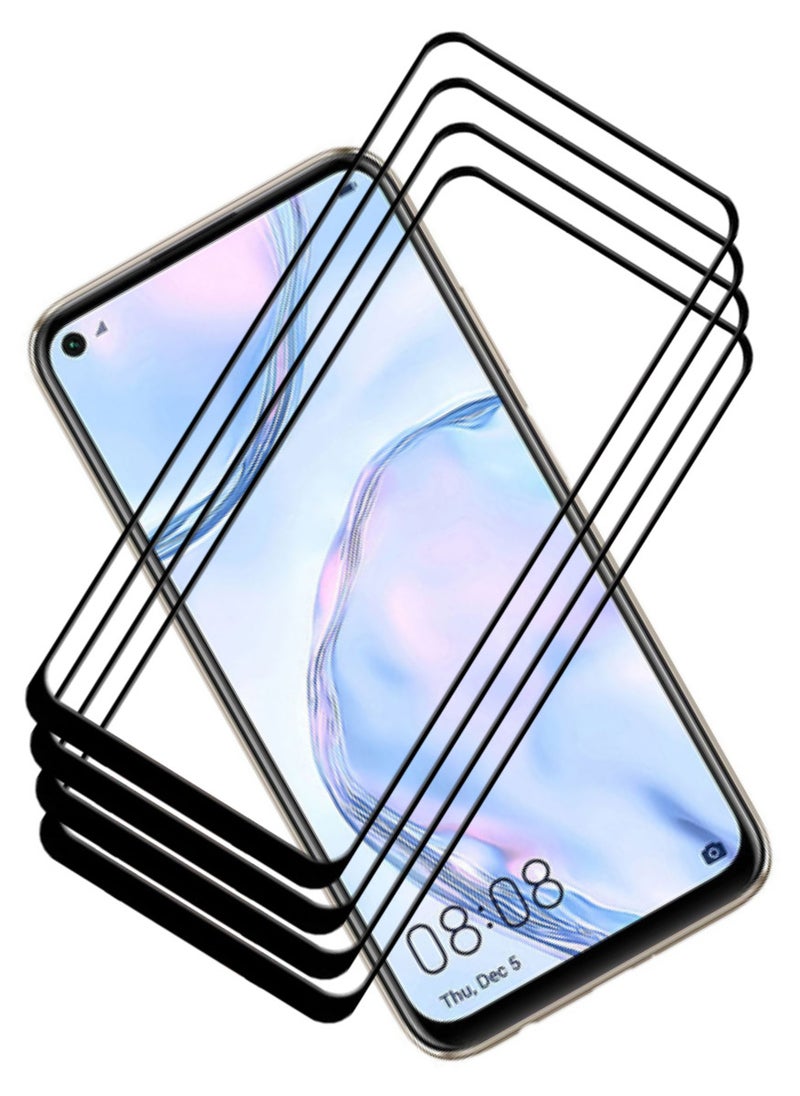 ACLIX 4 Pieces Antistatic ESD Dustproof Premium Quality High Definition Tempered Glass Screen Protector Designed For Huawei nova 7i - Image 1