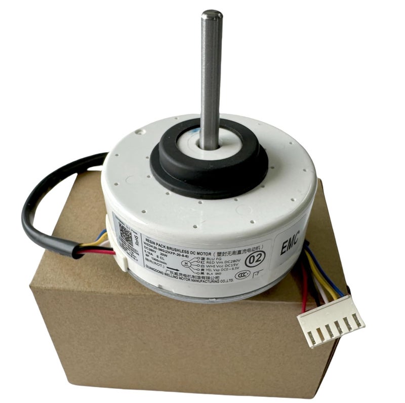 IXGPUTS Air Conditioning Motor WZDK20-38G (ZKFP-20-8-6) OEM DC Brushless Fan Motor, 20W Inverter Air Conditioner Brushless DC Motor for Central air Conditioner, CCW 1300rpm DC280V 0.10A - Image 1