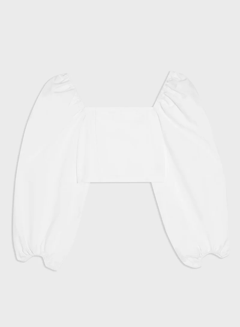 TOPSHOP Square Neck Top