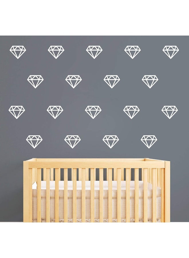 Yyart Diamond Wall Decals, Wall Art, Geometric Decor, Vinyl Wall Stickers for Baby Kids Bedroom Nursery Decoration(A15) - Image 1
