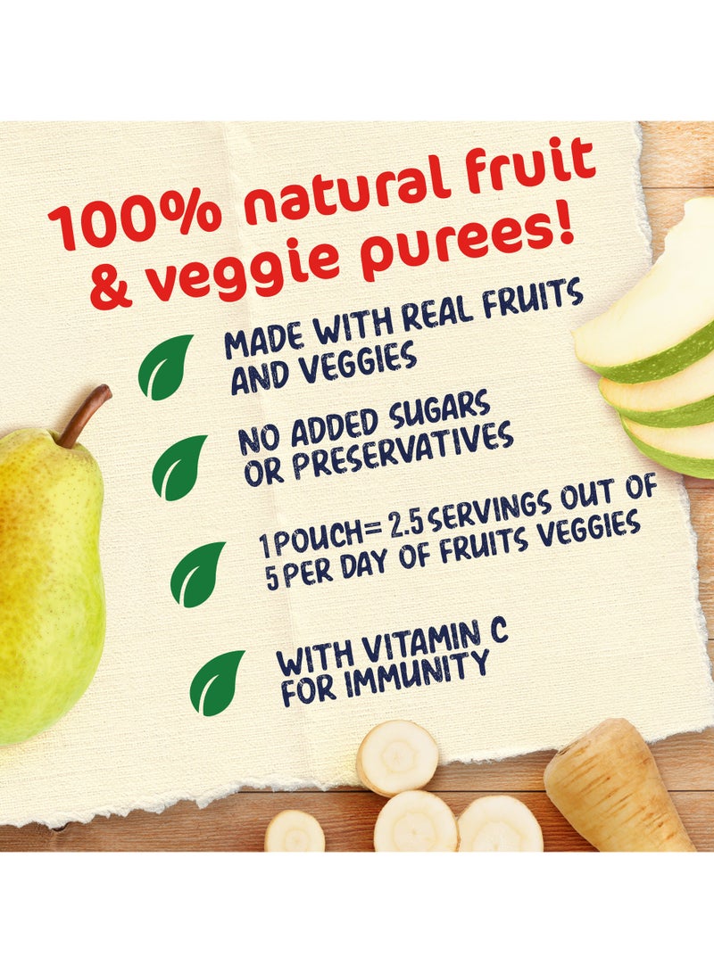 Cerelac Fruits Puree Pouch In Broccoli Parsnip Apple And Pear 16 x 90g  - Image 3