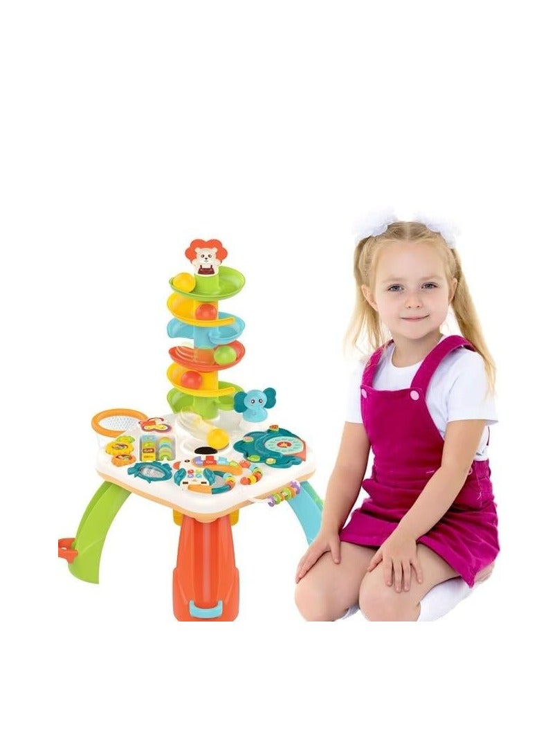 كيكو طاولة أنشطة للأطفال وطاولة تعليمية للأطفال بعمر 1 و2 و3 سنوات والأطفال الصغار والرضع والأولاد والبنات - Image 1
