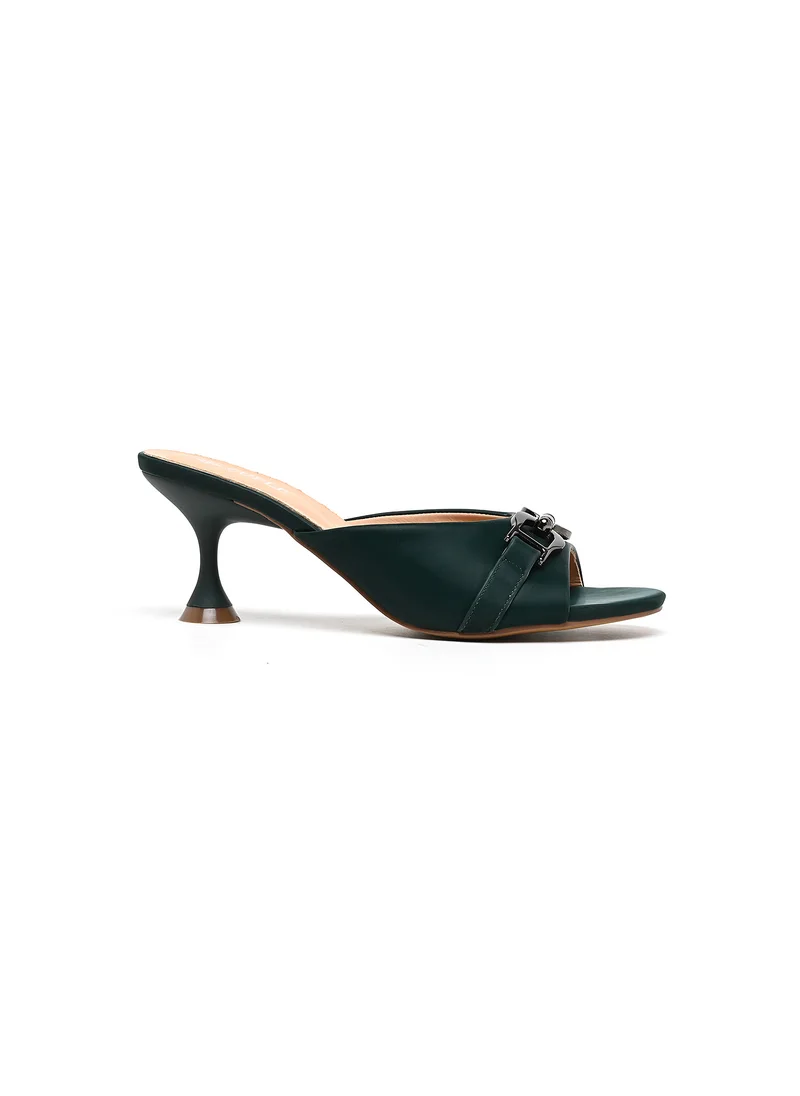 كيوبل open-toe heeled mules