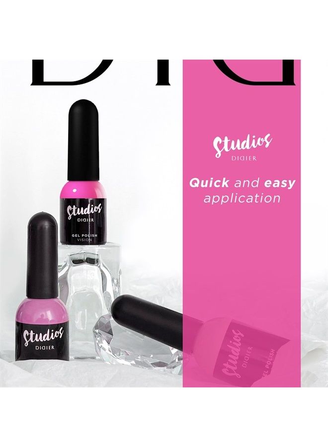 DIDIER LAB Studios Gel Polish Vision - Professional Manicure Pedicure Products - Rich Pigment for Complete Nail Coverage - Flawless Shine - Suitable for Beginners - UV Lamp - Gift for Women - Image 5