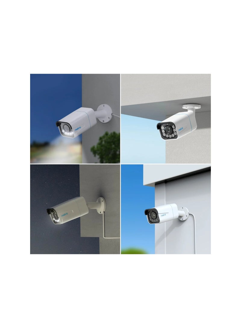 ريولينك كاميرا CCTV ذكية P430 بدقة 4K مع PoE – 8MP Ultra HD مع زوم بصري 5×، رؤية ليلية ملونة، كشف AI للأشخاص/المركبات/الحيوانات، صوت ثنائي الاتجاه وإضاءة خارجية للأمان - Image 4