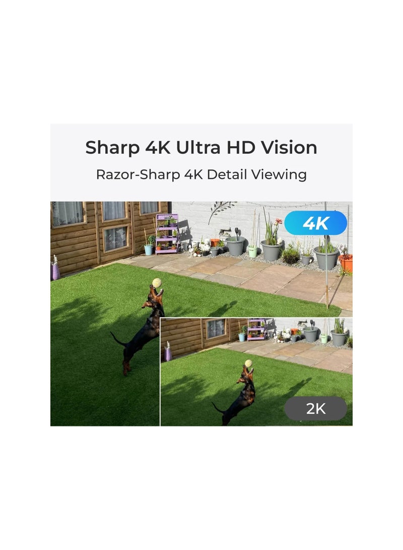 ريولينك كاميرا CCTV ذكية P430 بدقة 4K مع PoE – 8MP Ultra HD مع زوم بصري 5×، رؤية ليلية ملونة، كشف AI للأشخاص/المركبات/الحيوانات، صوت ثنائي الاتجاه وإضاءة خارجية للأمان - Image 2