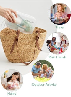 Momcozy Bottle Brush Kit, Innovative Push-Press Design for Better Cleaning - Baby Bottle Cleaner Brush for Baby Bottle, Breast Pumps, Nipples, and More - Can Generate Foam for Better Cleaning  - Image 5