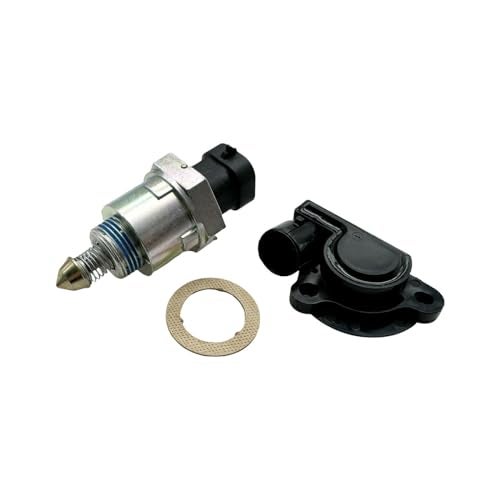 YCUPONE Throttle Position Sensor TPS and Fuel Injection Idle Air Control Valve Kit 25527077 Compatible with Astro Blazer S10 Blazer 1991-1994 - Image 1