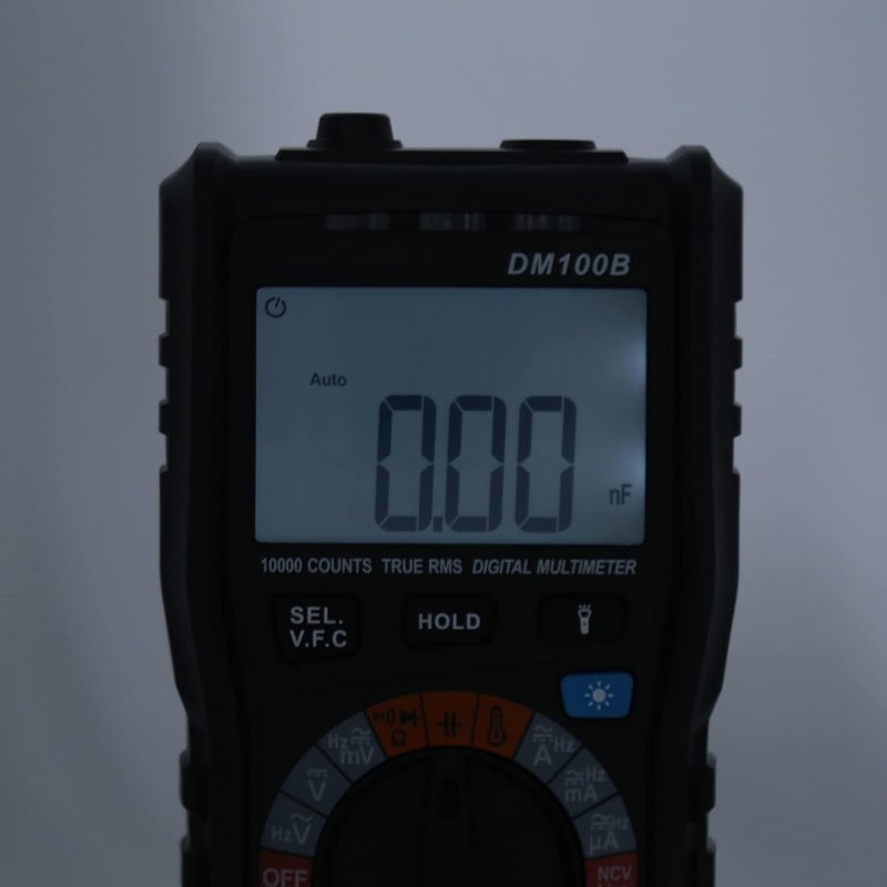 DM100B Digital Multimeter 10000 Count LCD Voltmeter with NCV Detection and BurnProof - Image 4