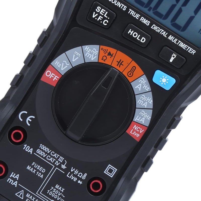 DM100B Digital Multimeter 10000 Count LCD Voltmeter with NCV Detection and BurnProof - Image 3