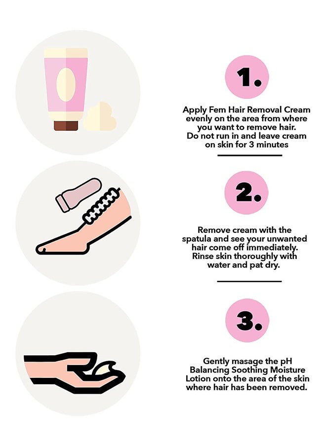 fem - Pack Of 2 Hair Removal Cream With Rose - Image 1