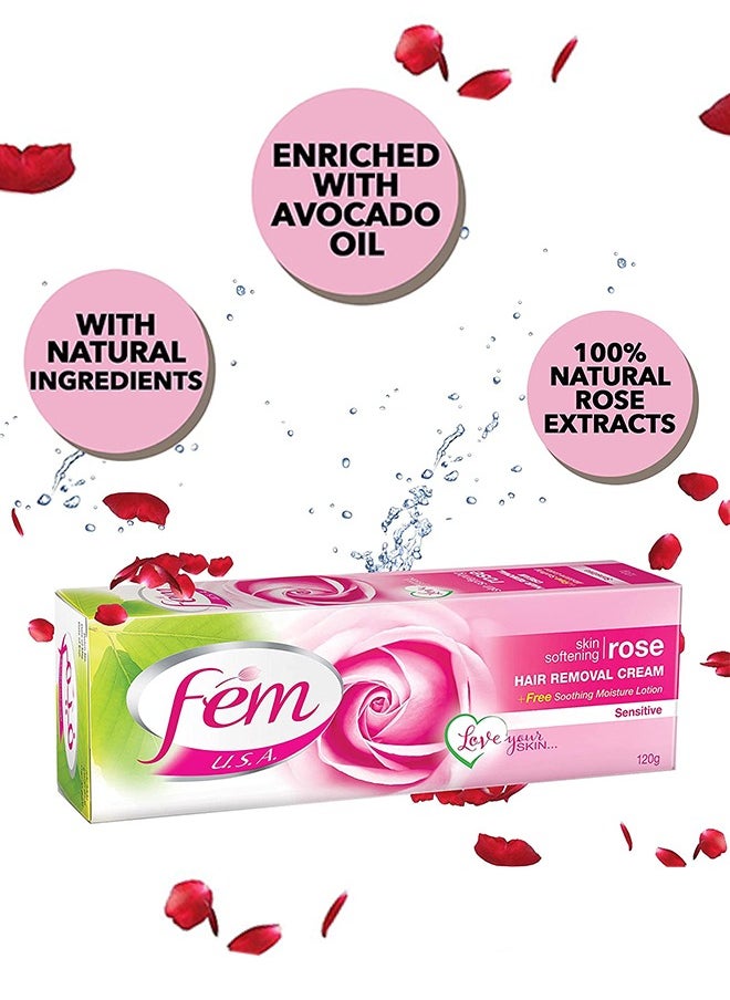 fem - Pack Of 2 Hair Removal Cream With Rose - Image 1
