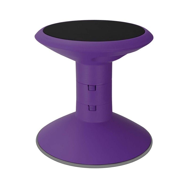 كرسي ويجل من ستوركس مقعد نشط ومرن للفصول الدراسية والدراسة في المنزل قابل للتعديل بارتفاع 12-18 بوصة بنفسجي 00307U01C