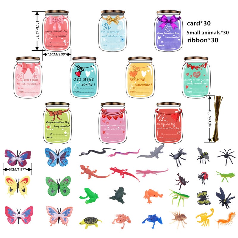 Children'S Valentine'S Day Gift Card Set With Butterfly Doll Boys Girls Valentine'S Day Card Classroom Gift Exchange - Image 1