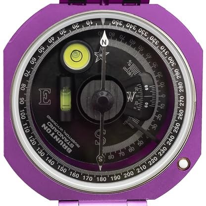 Brunton Standard Transit Azimuth 0360 Purple Professional Pocket Transit with Clinometer - Image 3