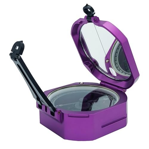 Brunton Standard Transit Azimuth 0360 Purple Professional Pocket Transit with Clinometer - Image 1