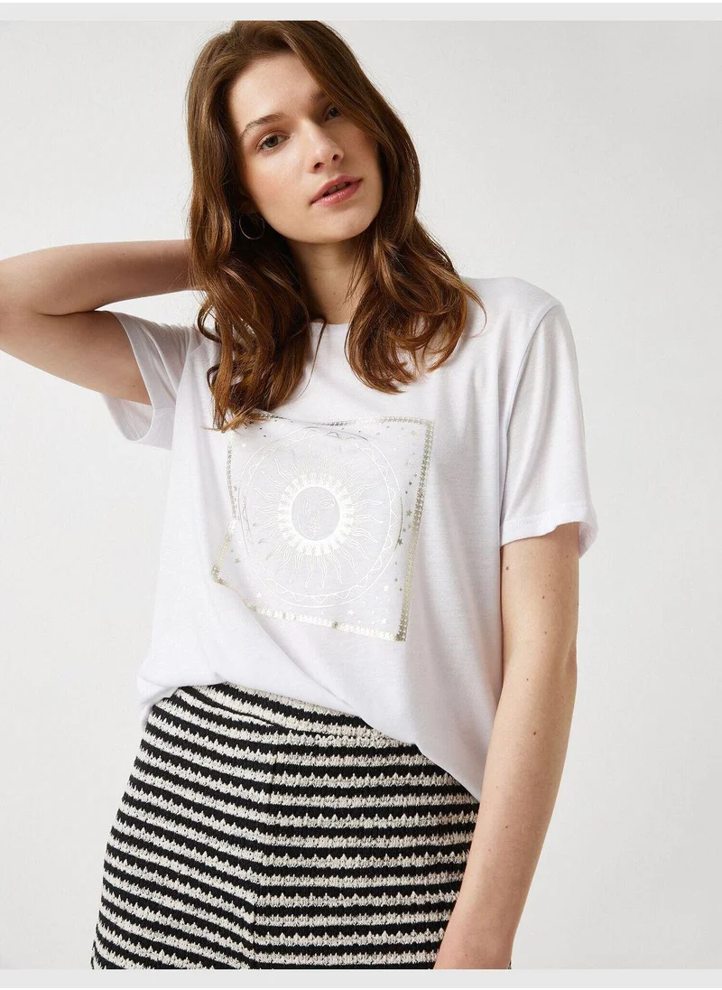 كوتون Printed T-Shirt Cotton