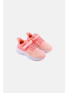 RBX Kids Girl Velcro Closure Sport Shoes, Coral Combo  - Image 1