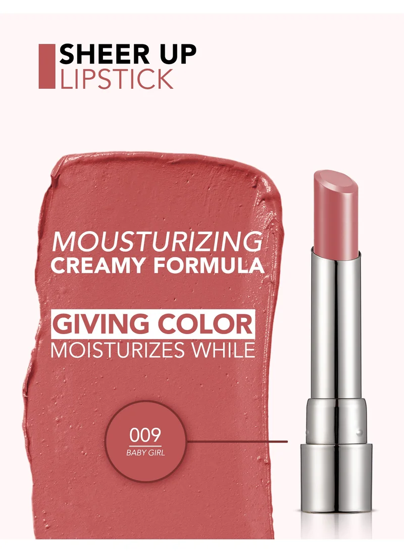 flormar Flormar New Sheer Up Lipstick - 09 Baby Girl