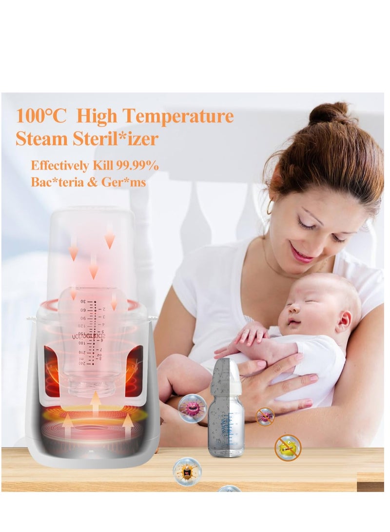 Fast Baby Bottle Warmer with Precise Temperature Control for Milk and Formula, 48 Hour Thermostat, Defrost Function and Night Light, Ideal for Heating Baby Food Jars - Image 4