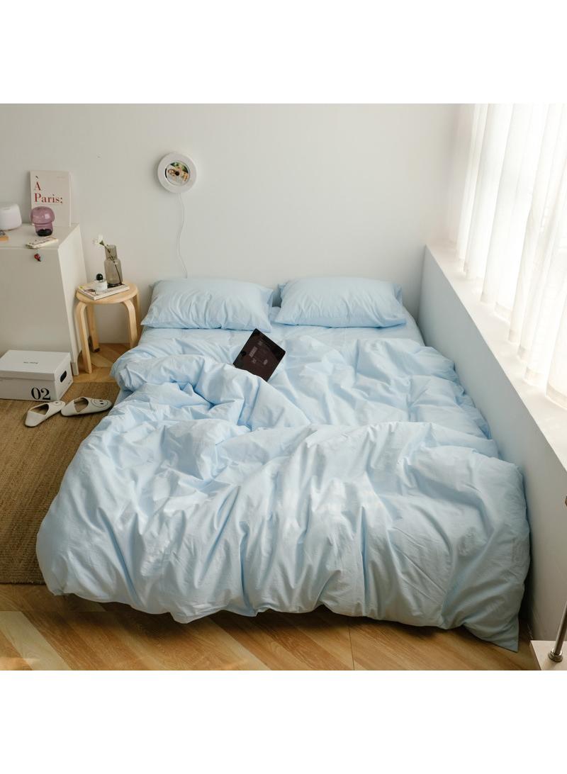 general 4-Piece Pure Cotton Solid Color Minimalist Style Comfortable Set King Size 220x240cm - Image 1