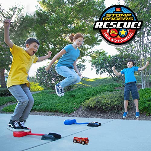 Stomp Rocket Original Stomp Rescue Racers  Dueling Race Cars for Kids  1 Firetruck 1 Police Car 2 Launch Pads and 2 Tunnels  Fun Toy and Gift for Boys or Girls Age 5 Years Old  STEM Toy - Image 5